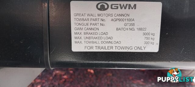 2022 GWM UTE NPW CANNON-L UTILITY