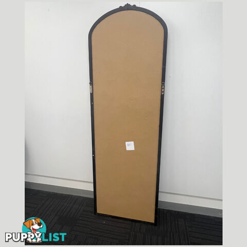 Primrose Arch Mirror 182cm x 60cm Black Wood