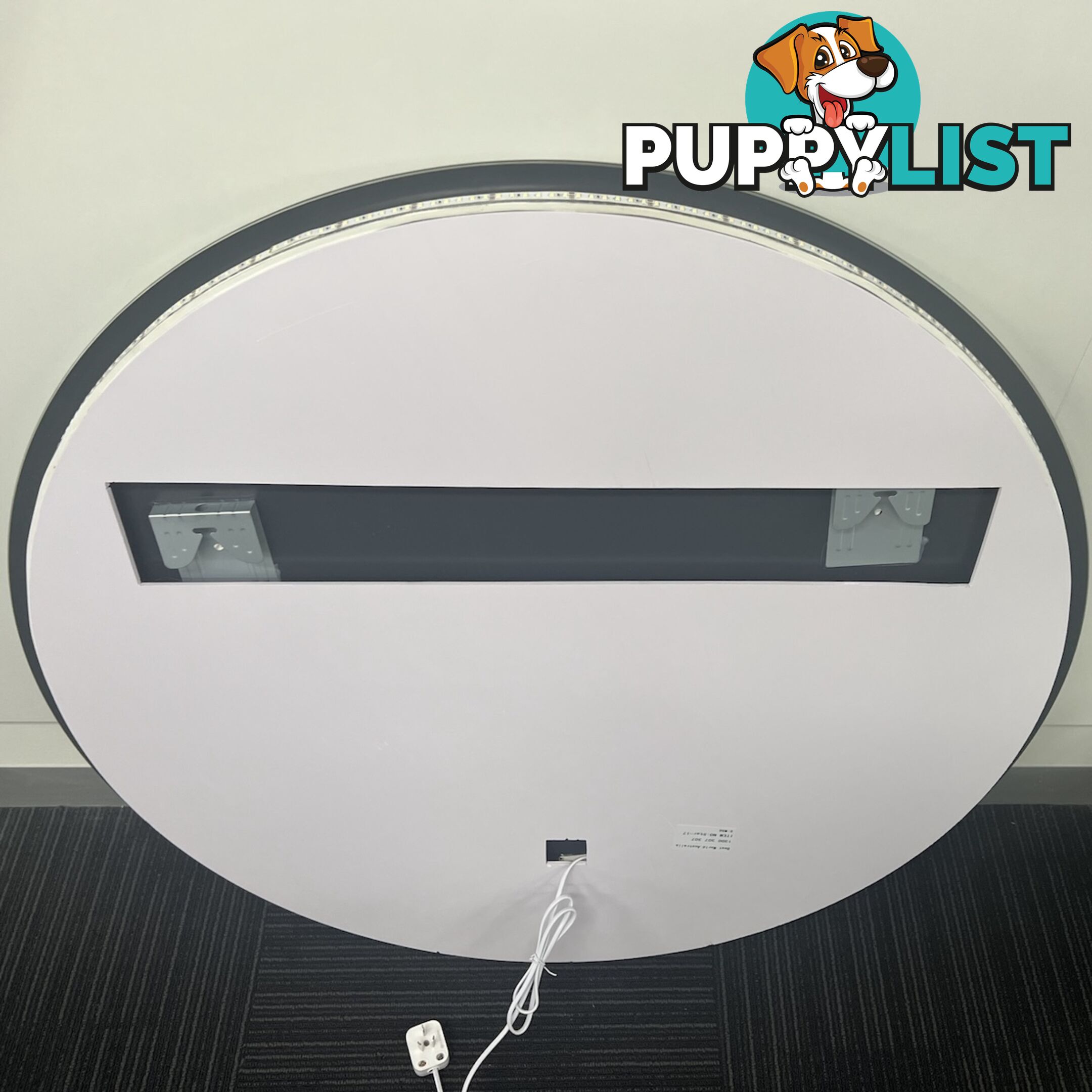 Star Round LED Mirror 90cm Frameless Backlit Dimmable