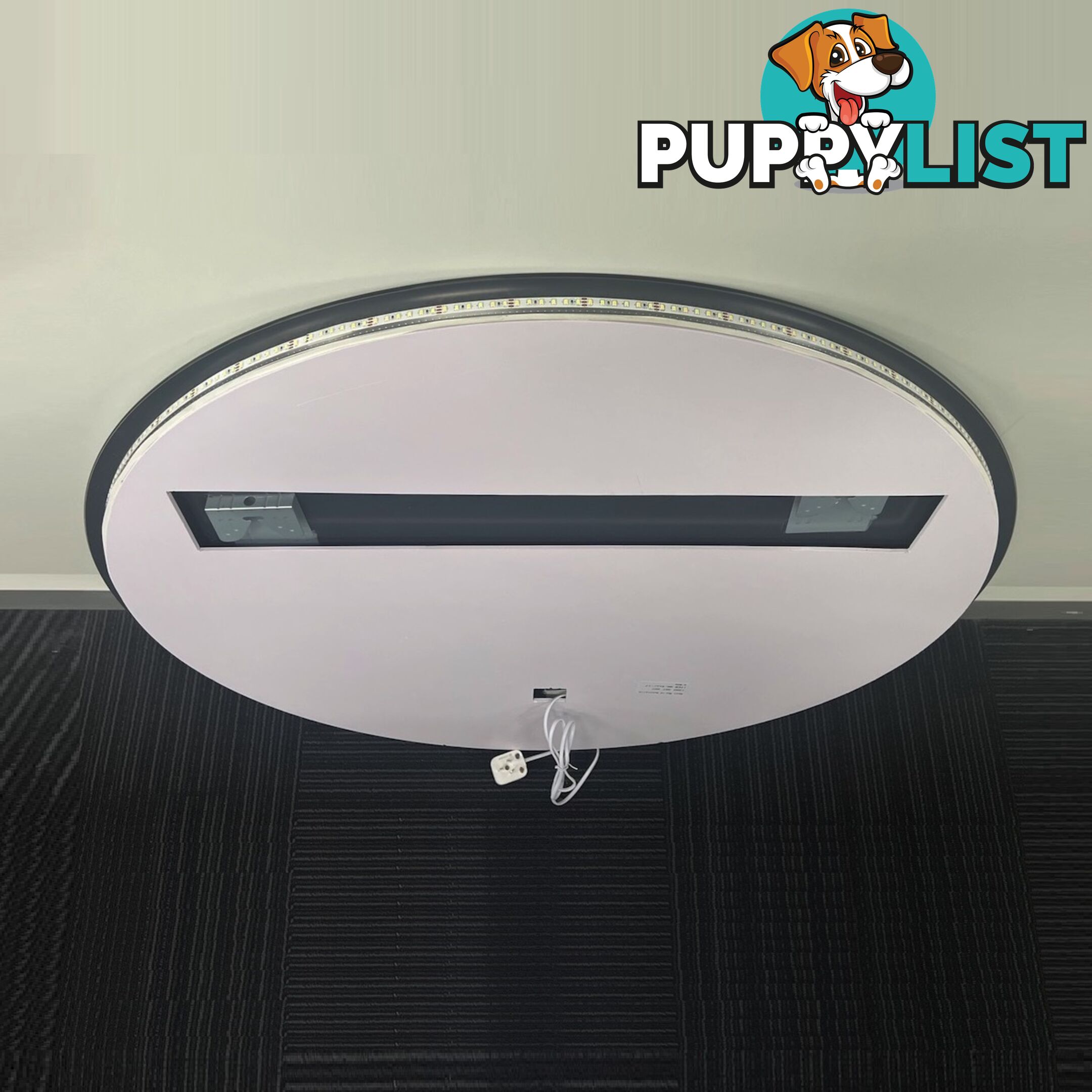 Star Round LED Mirror 90cm Frameless Backlit Dimmable