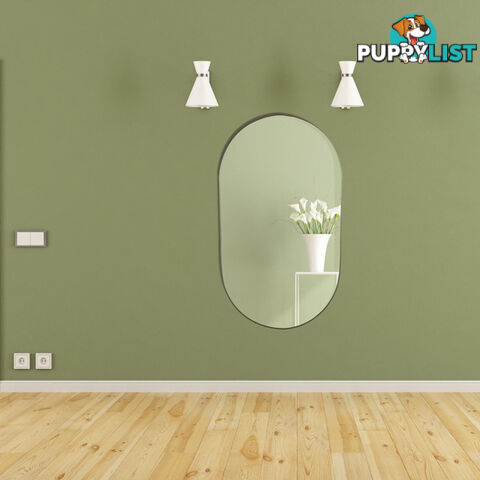 Star Oval LED Mirror 90cm x 50cm Frameless Backlit Dimmable