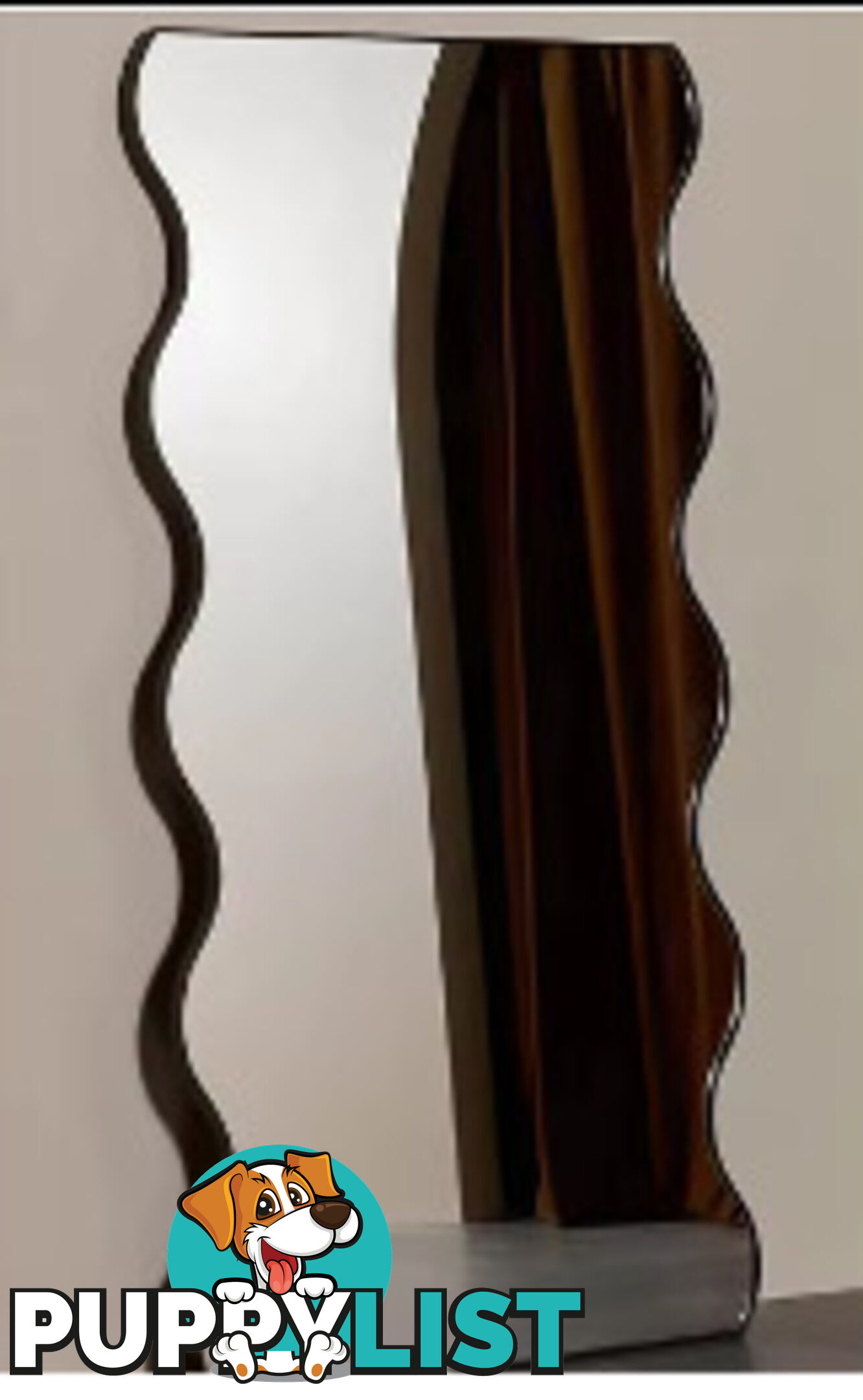 Wavy Timeless Mirror 150cm x 40cm Bronze