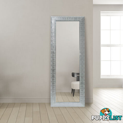 Star Modern Rectangular Mirror 152cm x 52cm Silver