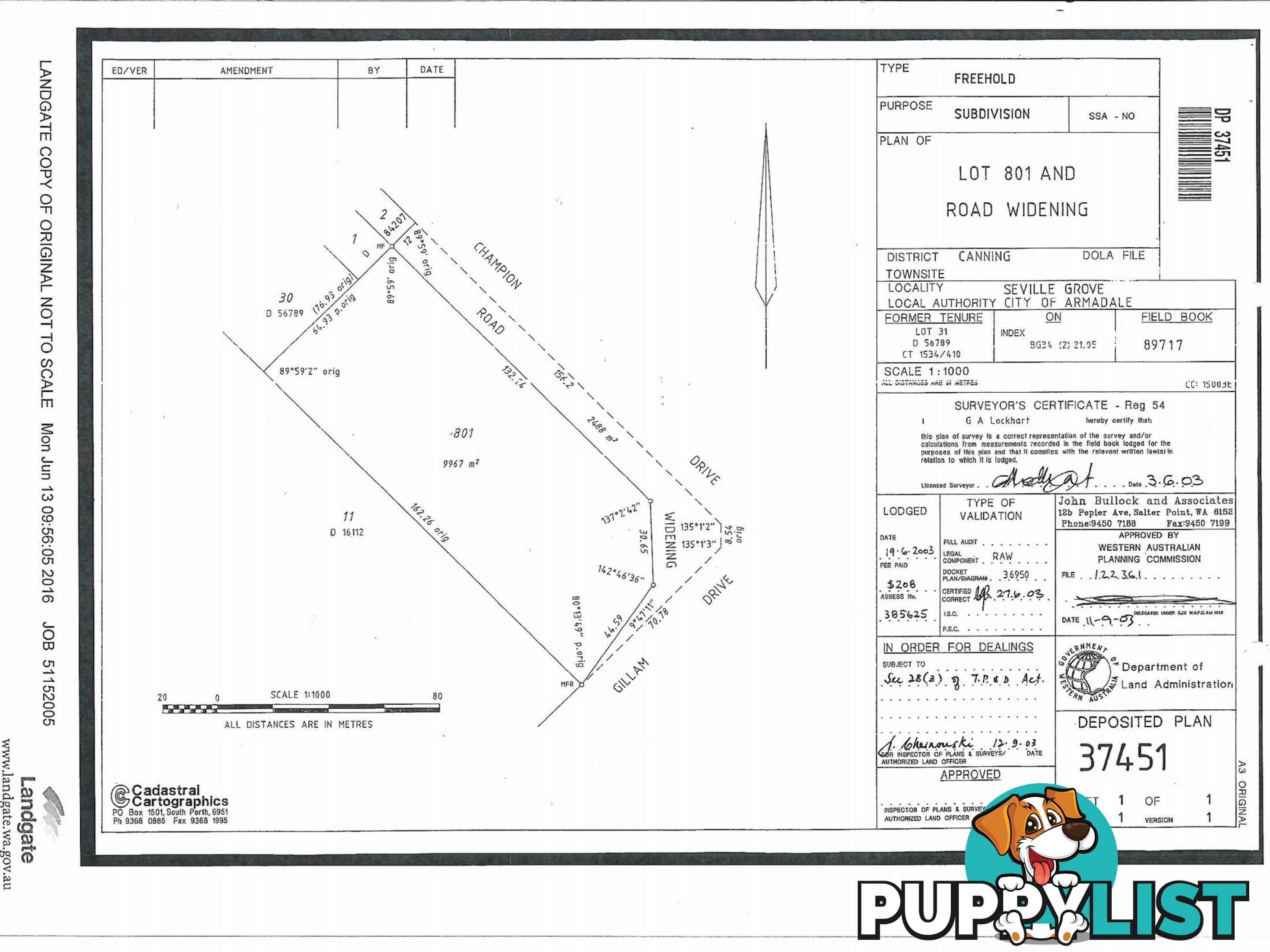 Lot 801 Gillam Drive SEVILLE GROVE WA 6112