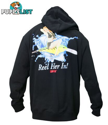 Rapala Jumper Hoodie Reel Her In Black - 3XL - RJHRH-BLK