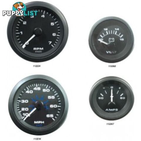 Veethree Instruments Premier Pro Domed Gauges - 112242 - Water Temp Gauge - 112242