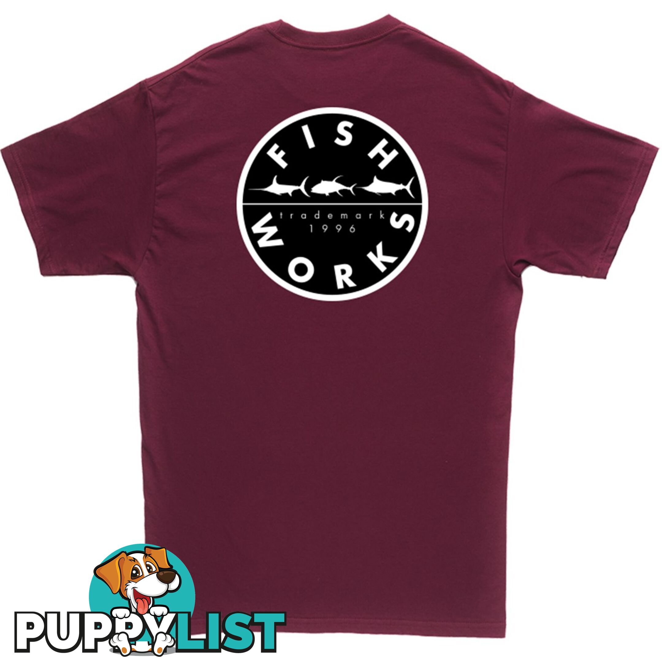 Original Tee - Maroon - Fishworx SSNOTEE-MAROON