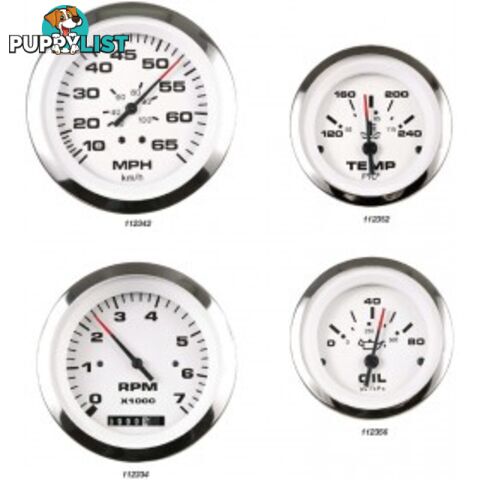 Veethree Instruments Lido Pro Domed Gauges - 112332 - Tacho 7000rpm - 112332