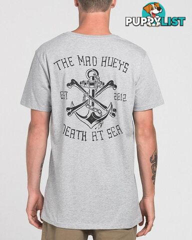 DEATH AT SEA TEE - GREY MARLE - Medium - H218M01003-M