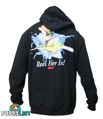 Rapala Jumper Hoodie Reel Her In Black - Medium - RJHRH-BLK