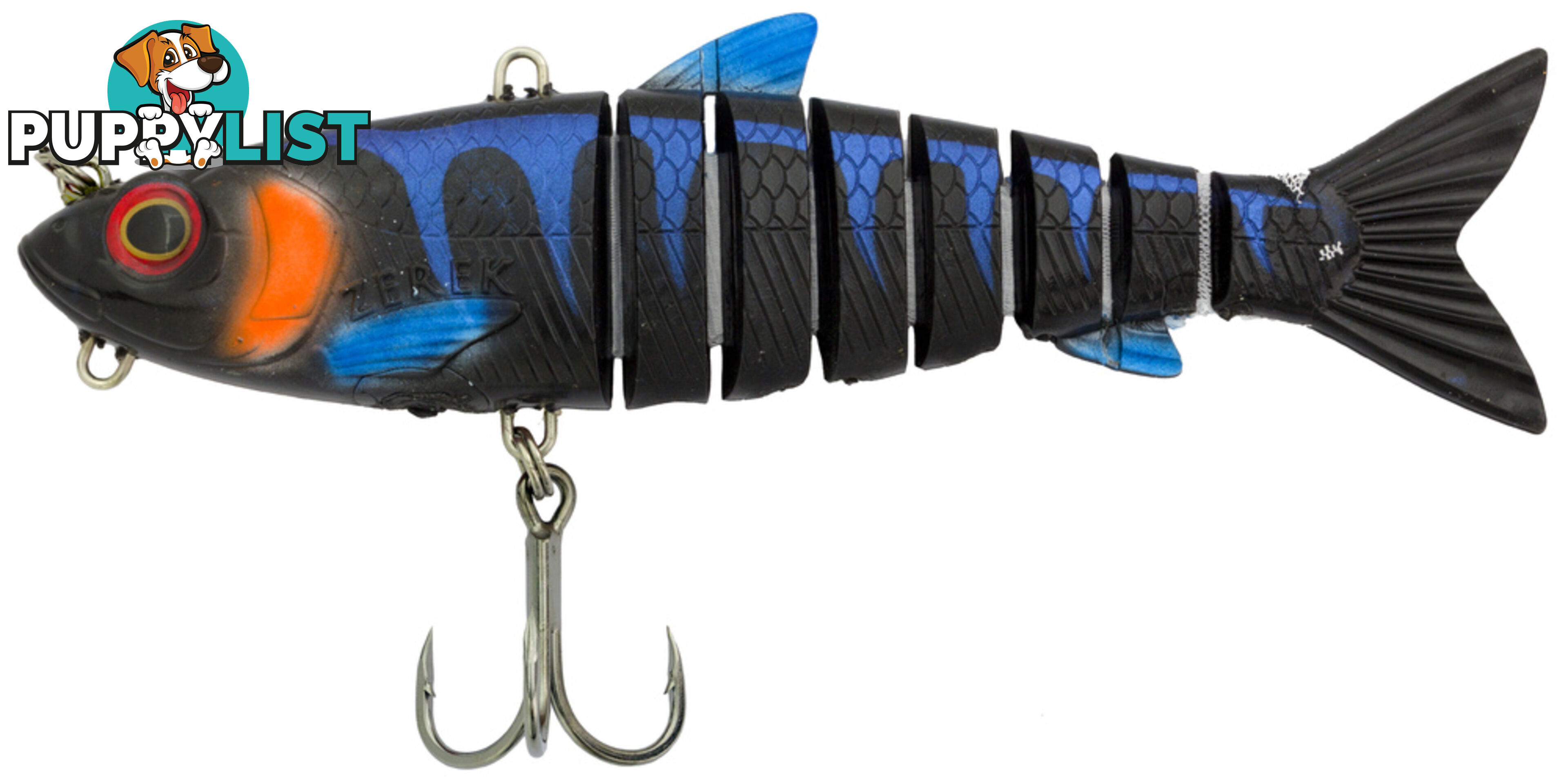 Zerek 8" swimbait (midnight storm)