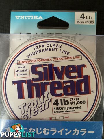 Unitika Silver Thread Trout Clear - 4lb - STTC4