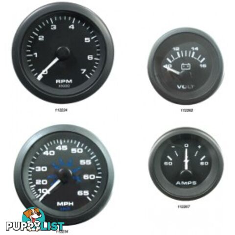 Veethree Instruments Premier Pro Domed Gauges - 112267 - Ammeter - 112267