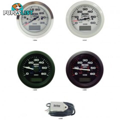 Veethree Instruments GPS Speedometer - 112346 - Lido Pro White 0-60mph - 112346