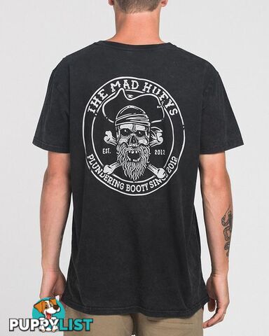 PLUNDERING SS TEE - ACID BLACK - The Mad Hueys H418M01001