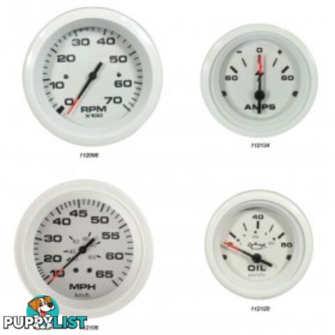 Veethree Instruments Arctic White Gauges - VEETHREE INSTRUMENTS