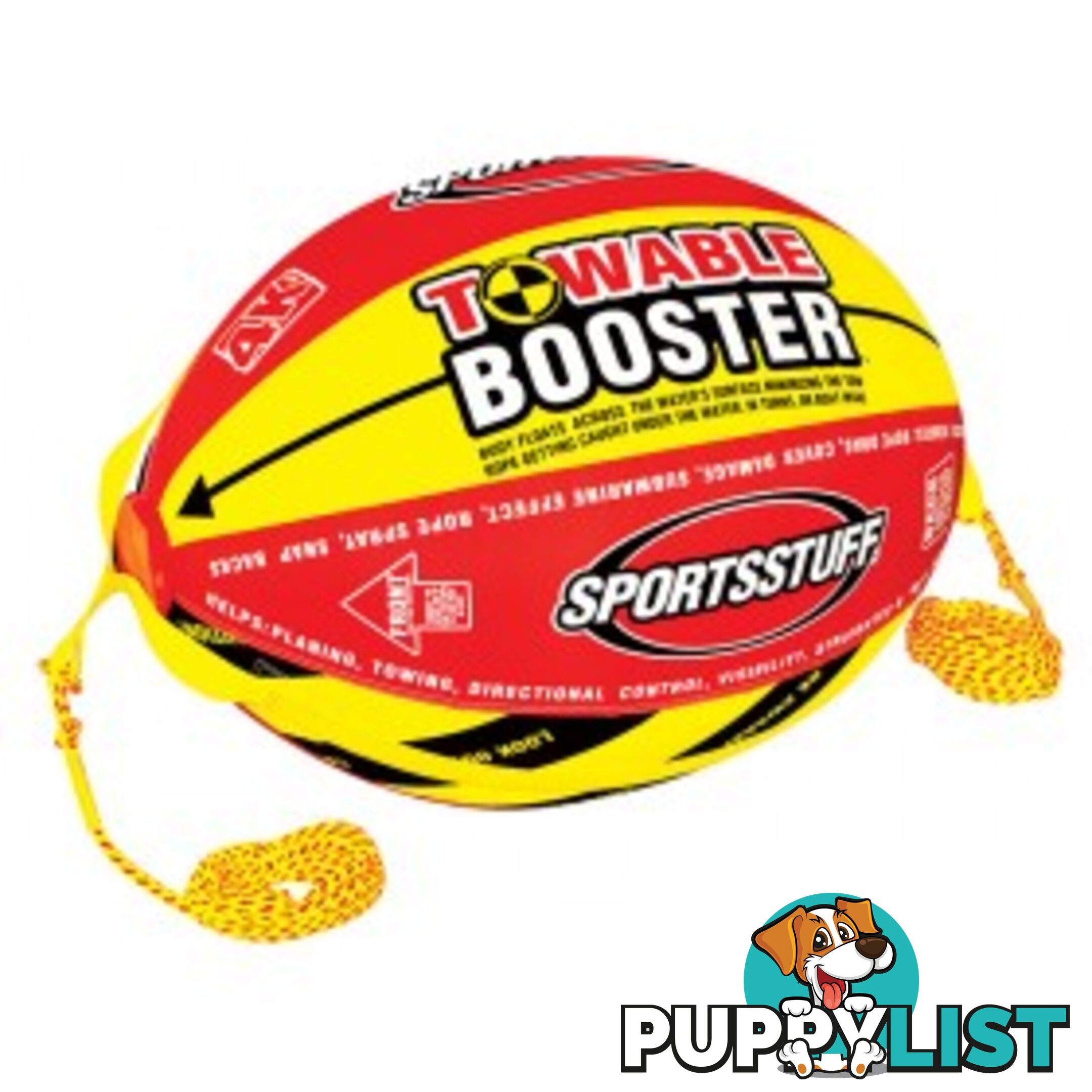 Kwik Tek SportsstuffÂ® - Booster Ballâ¢ with Custom Tow Rope - 502414