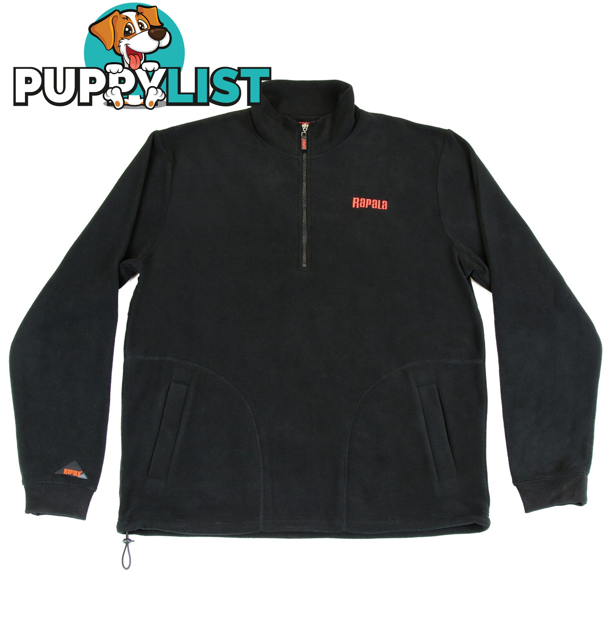 Rapala South Coast 1/4 Zip Polar Fleece - RAPALA RJPFSC-BLKGRY