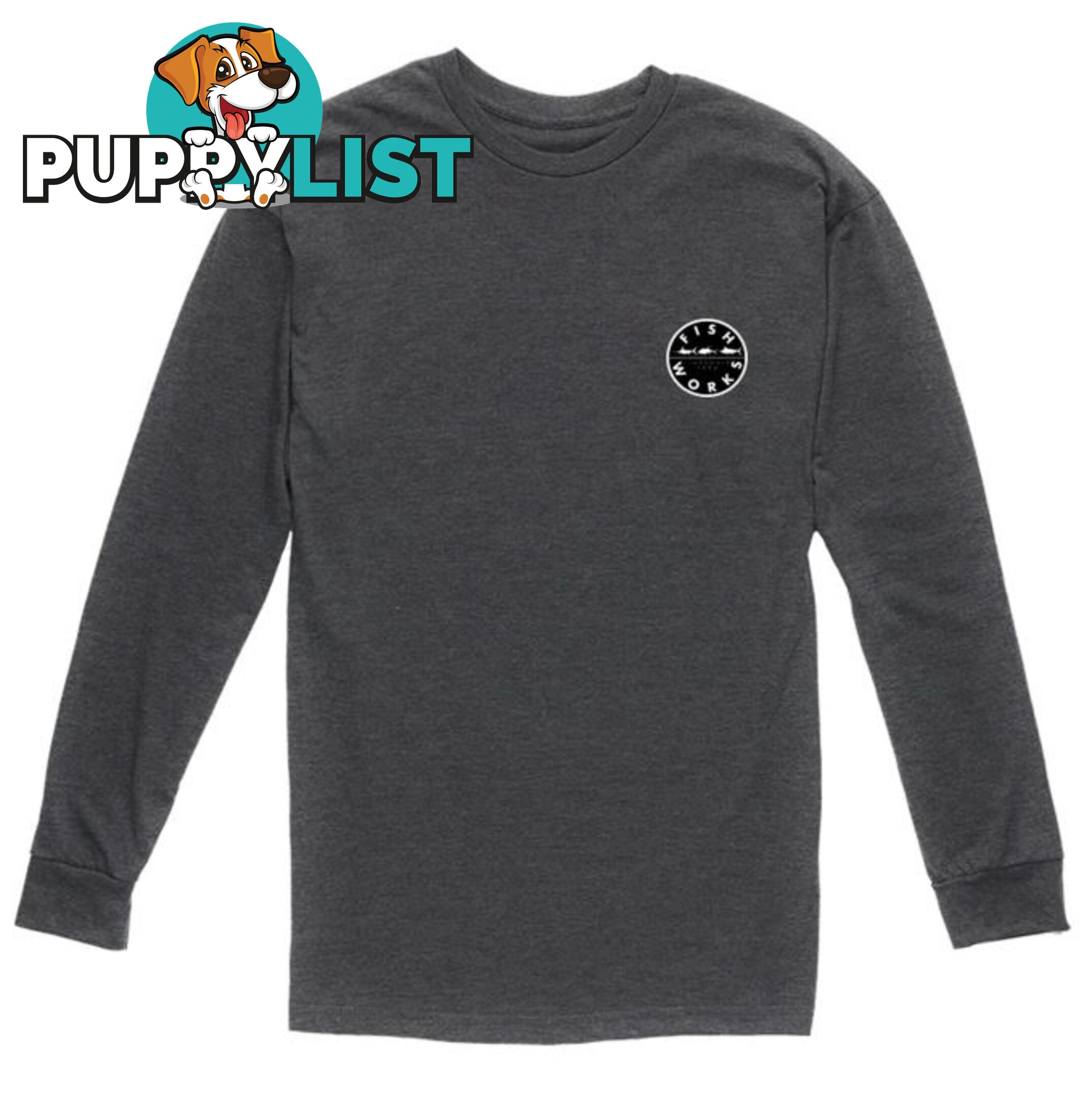 New Original Long Sleeve - Charcoal - Small - LSFXTEES-CHARCOAL