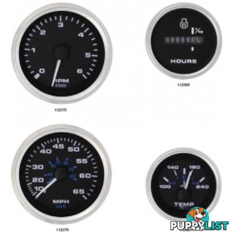 Veethree Instruments Premier Pro Domed Staineless Steel Gauges - 112384 - Voltmeter - 112384