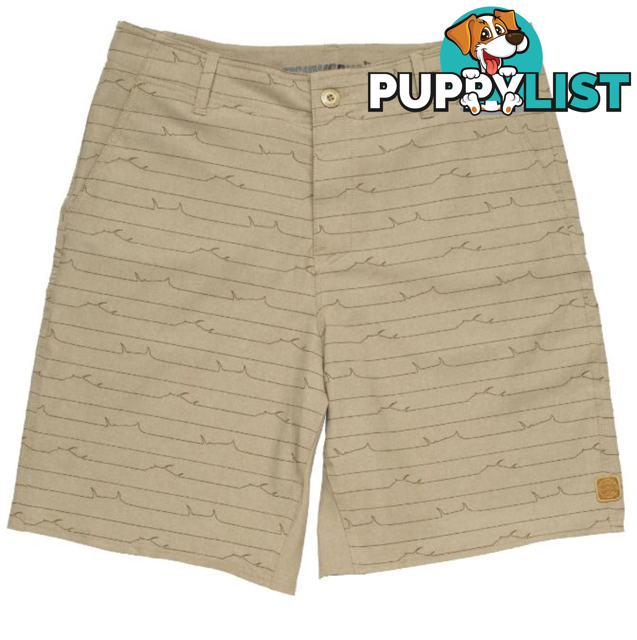 Stretch Clipperton - Khaki Heather Stripe Short - 42 - CLIPPERTON42-KHAKI