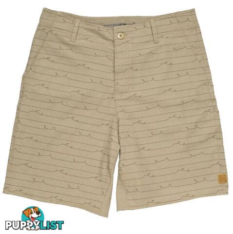 Stretch Clipperton - Khaki Heather Stripe Short - 42 - CLIPPERTON42-KHAKI