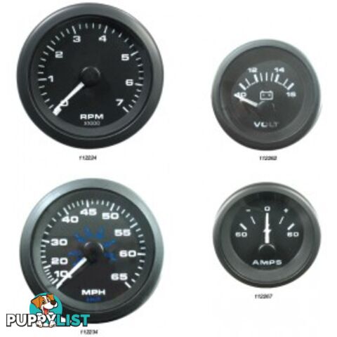 Veethree Instruments Premier Pro Domed Gauges - 112262 - Voltmeter