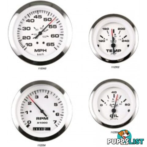 Veethree Instruments Lido Pro Domed Gauges - 112340 - Speedo Kit 50mph - 112340