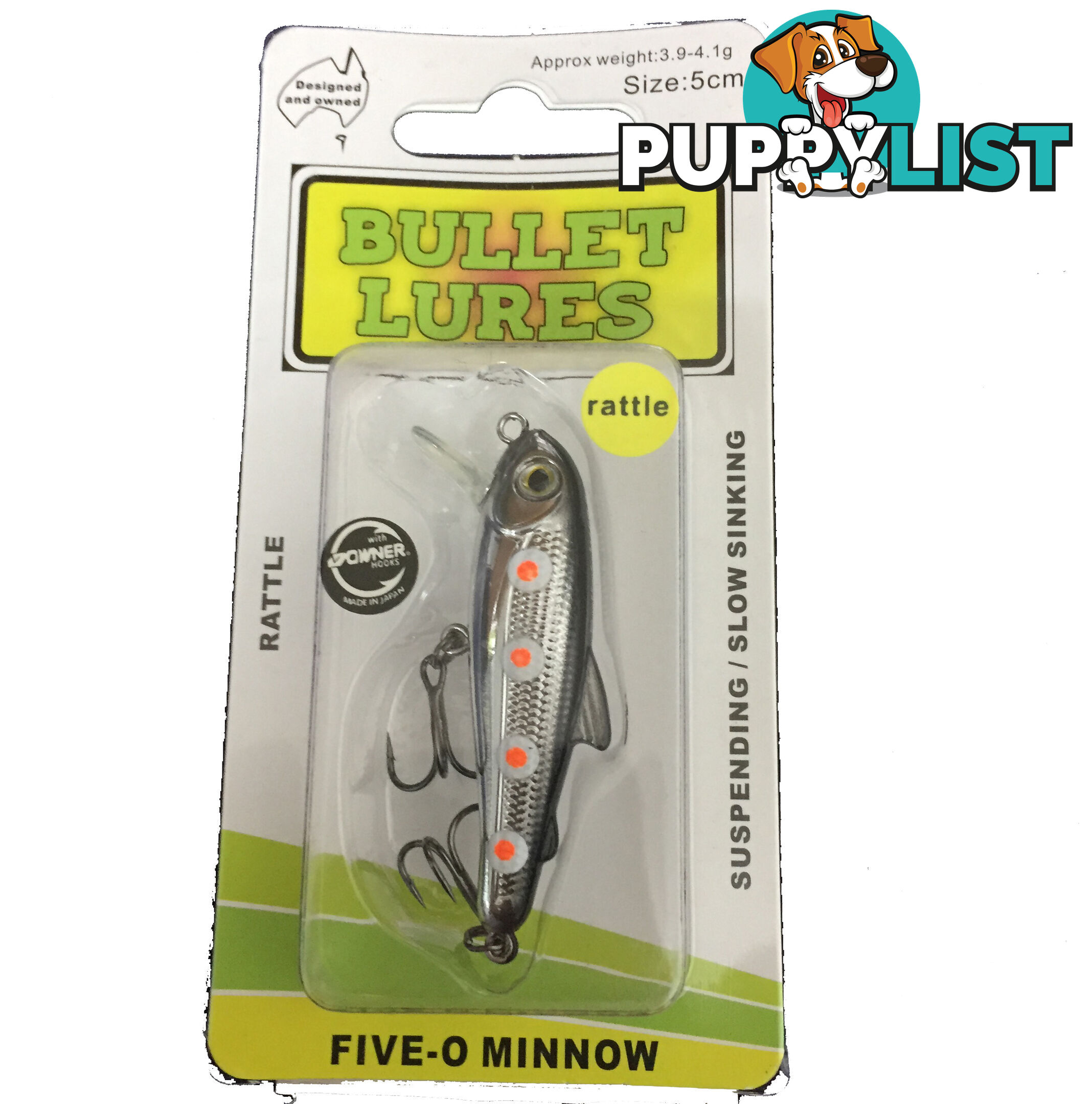 BULLET LURES FIVE-O MINNOW - Bullet Lures 5NA0