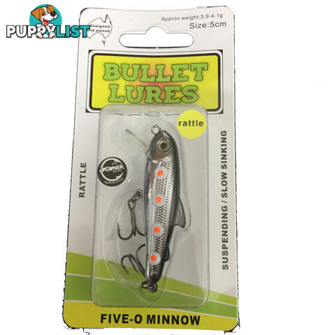 BULLET LURES FIVE-O MINNOW - Bullet Lures 5NA0