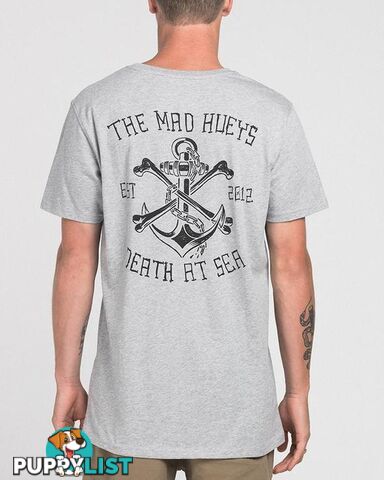 DEATH AT SEA TEE - GREY MARLE - X-Large - H218M01003-XL