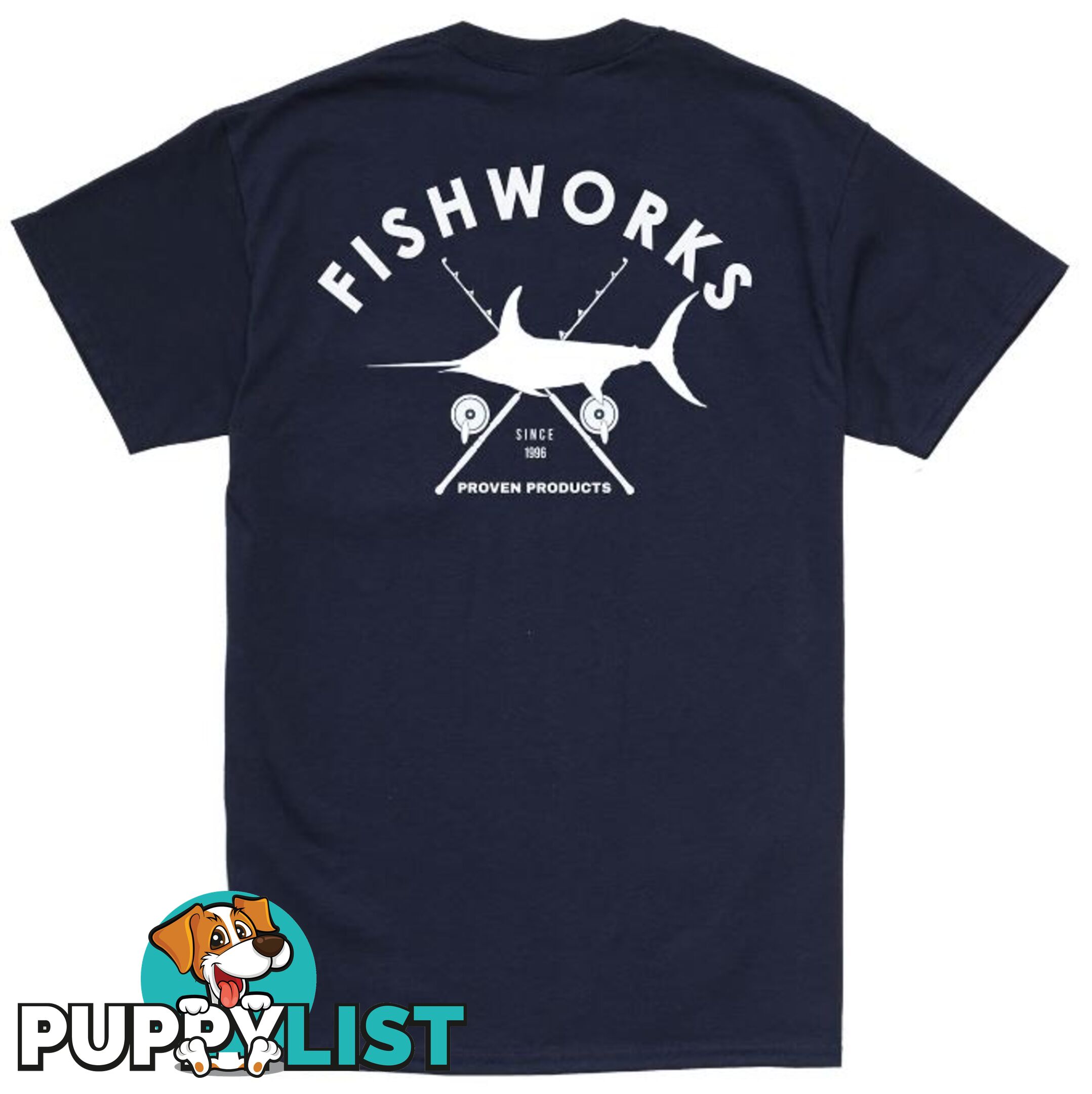 Swords &amp; Rods Pocket Tee - Navy - X-Large - SSPOCKETTEE-XL-NAVY