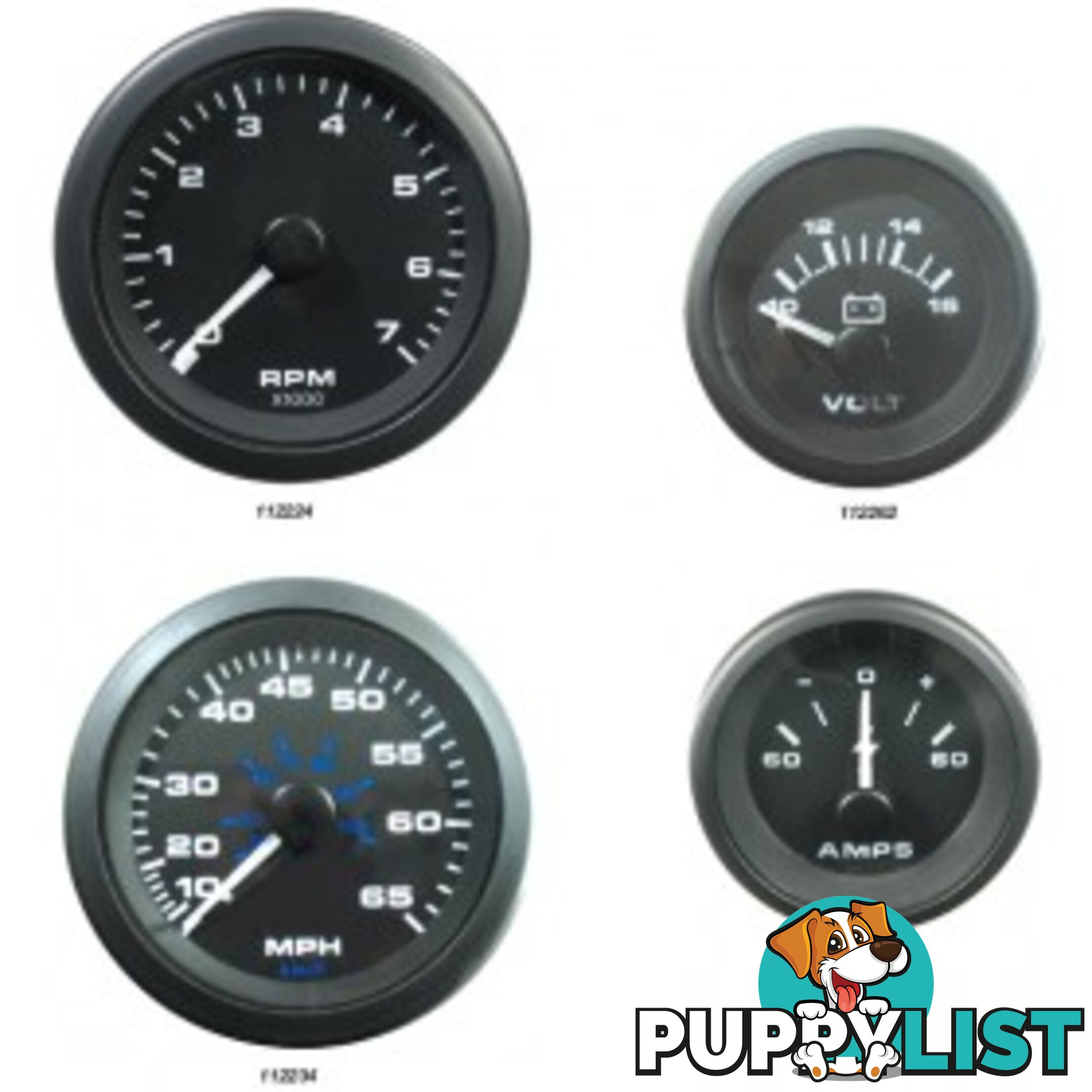 Veethree Instruments Premier Pro Domed Gauges - 112232 - Speedo Kit 50mph - 112232