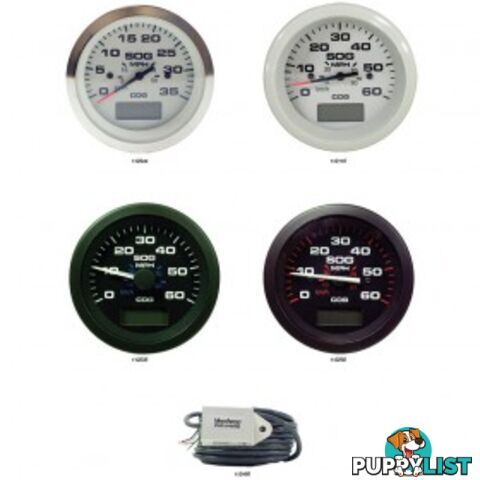 Veethree Instruments GPS Speedometer - 112110 - Arctic White 0-60mph - 112110