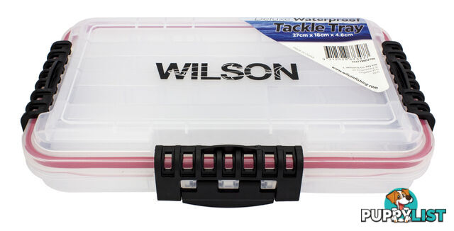 Wilson deluxe waterproof tackle tray - l.333ttwd3508