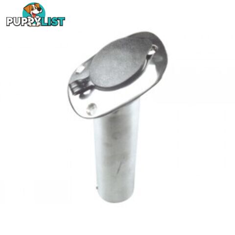 Flush Mount Rod Holder - Cast Stainless Steel With Cap - 192543