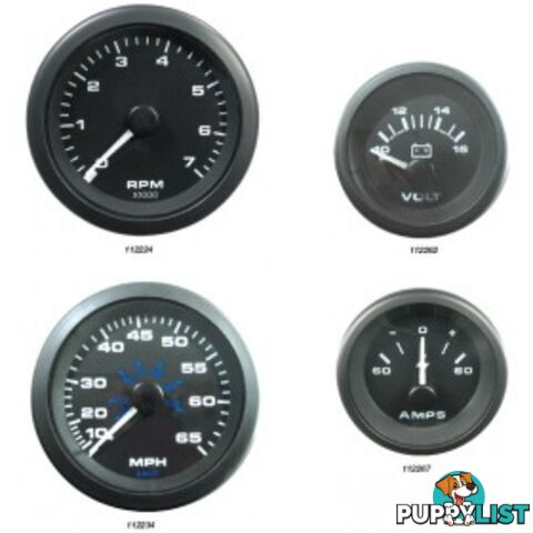 Veethree Instruments Premier Pro Domed Gauges - 112258 - Hourmeter