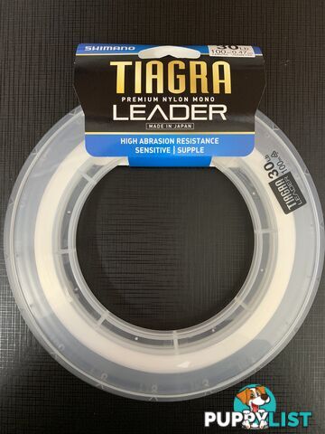 Shimano Tiagra Nylon Mono Leader 100m - 30lb - TL100-030