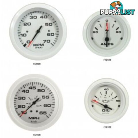 Veethree Instruments Arctic White Gauges - 112126 - Hourmeter - 112126