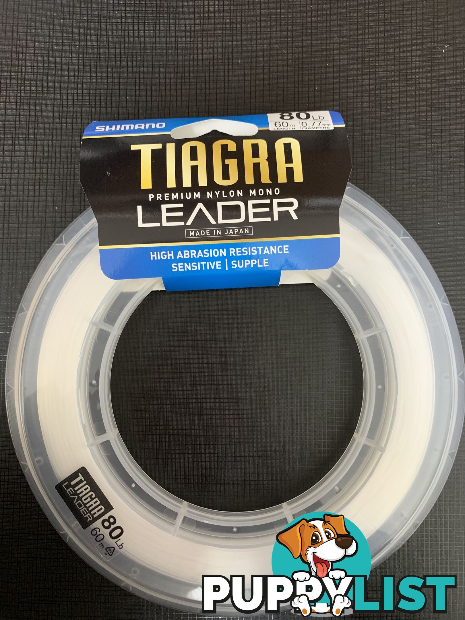 Shimano Tiagra Nylon Mono Leader 60m -80lb - 060-080