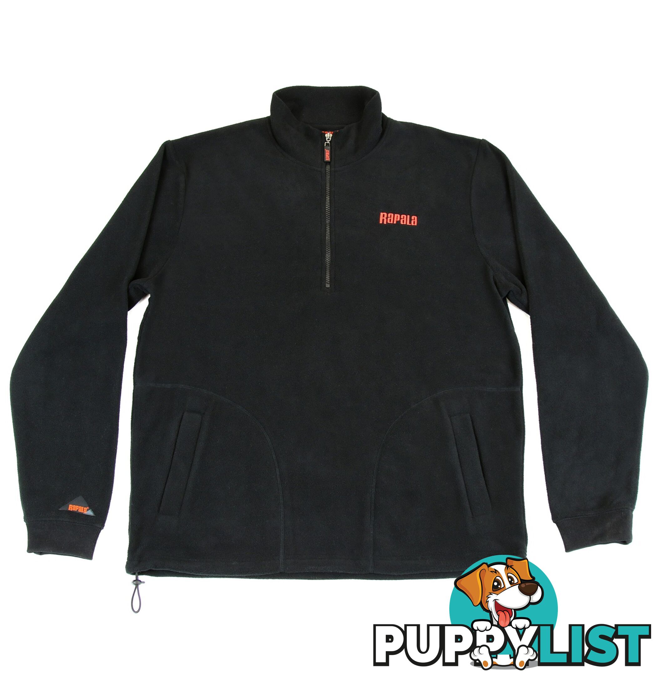 Rapala South Coast 1/4 Zip Polar Fleece - Extra Large - RJPFSC-BLKGRY