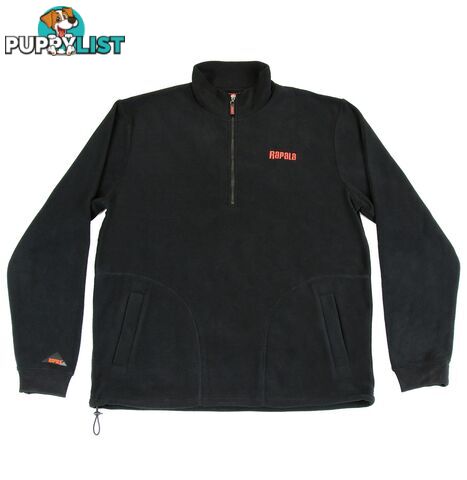 Rapala South Coast 1/4 Zip Polar Fleece - Extra Large - RJPFSC-BLKGRY