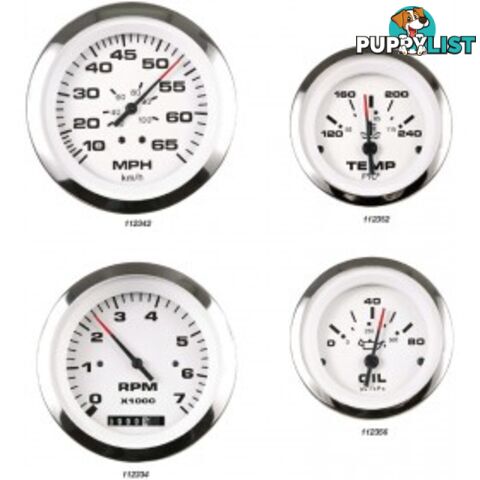 Veethree Instruments Lido Pro Domed Gauges - 112342 - Speedo Kit 65mph - 112342