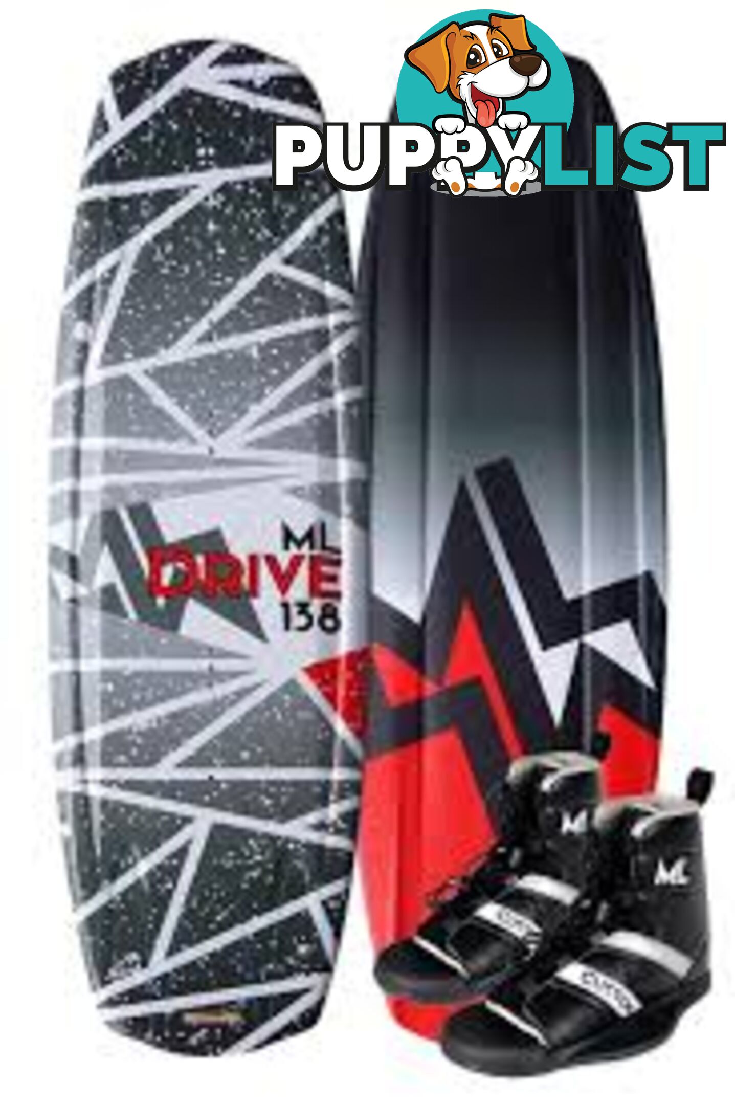 ML 138 DRIVE WAKEBOARD & ML CUSTOM BOOTS - ML WATERSPORTS WB1701