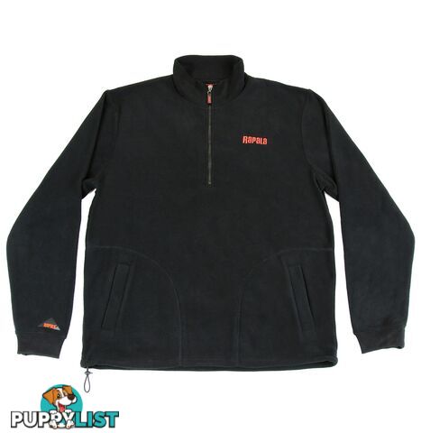 Rapala South Coast 1/4 Zip Polar Fleece - 2XL - RJPFSC-BLKGRY