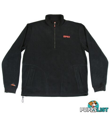 Rapala South Coast 1/4 Zip Polar Fleece - 2XL - RJPFSC-BLKGRY