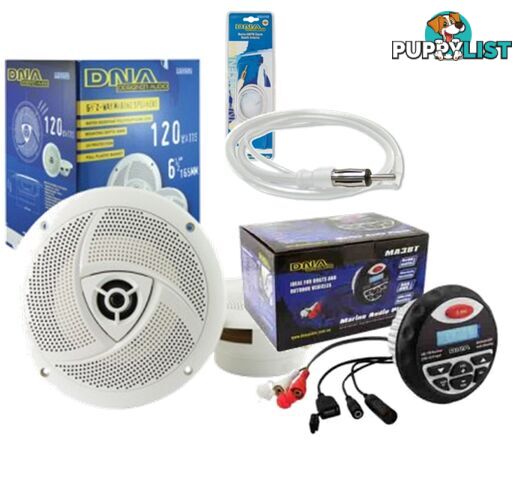 DNA MARINE AM/FM BLUETOOTH SPEAKER PACK - DNA