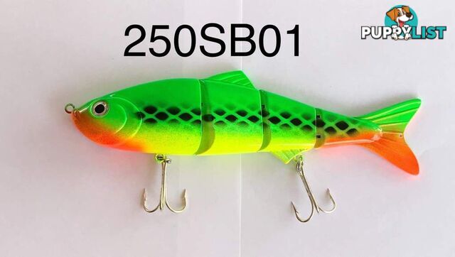 King Hit Swimbait Lure 250mm 140g - Fluoro Green - 250SB01