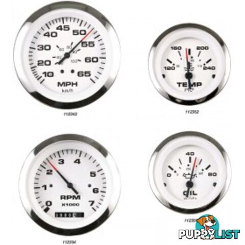 Veethree Instruments Lido Pro Domed Gauges - 112338 - Speedo Kit 35mph - 112338