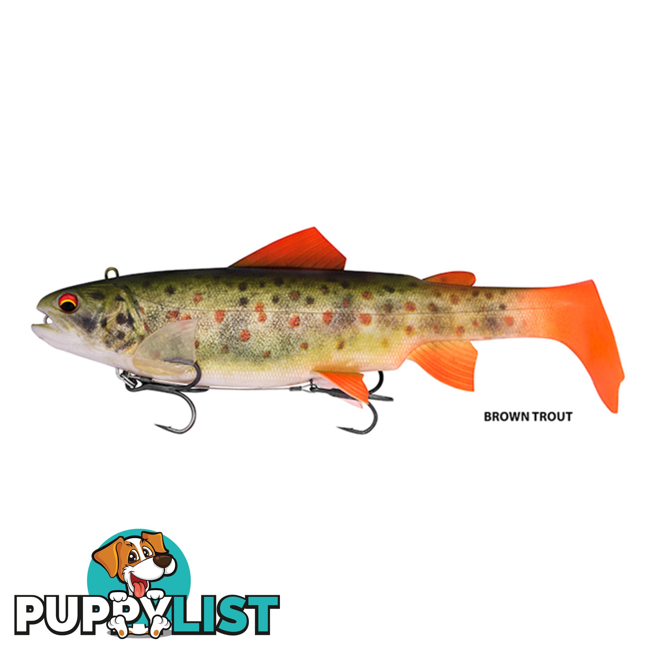 Daiwa Trout Swimbait 18 & 25cm - Brown Trout, 25cm - 58445